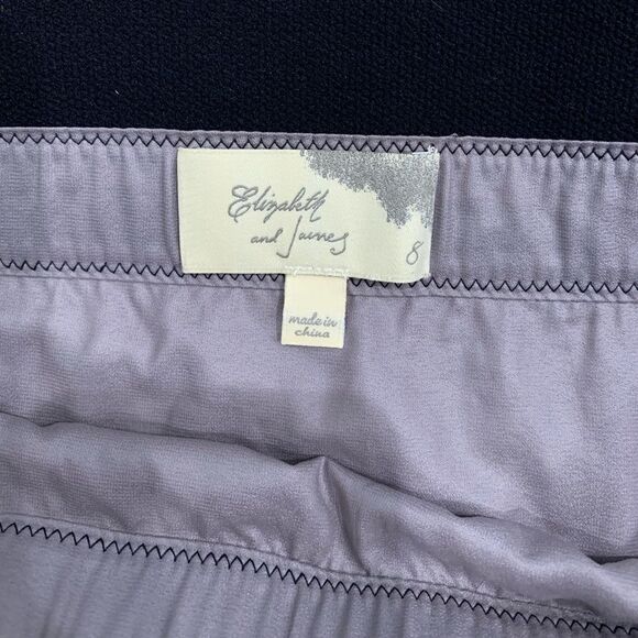 Elizabeth and James Draped Skirt Smokey Lilac size 8 - Picture 6 of 6
